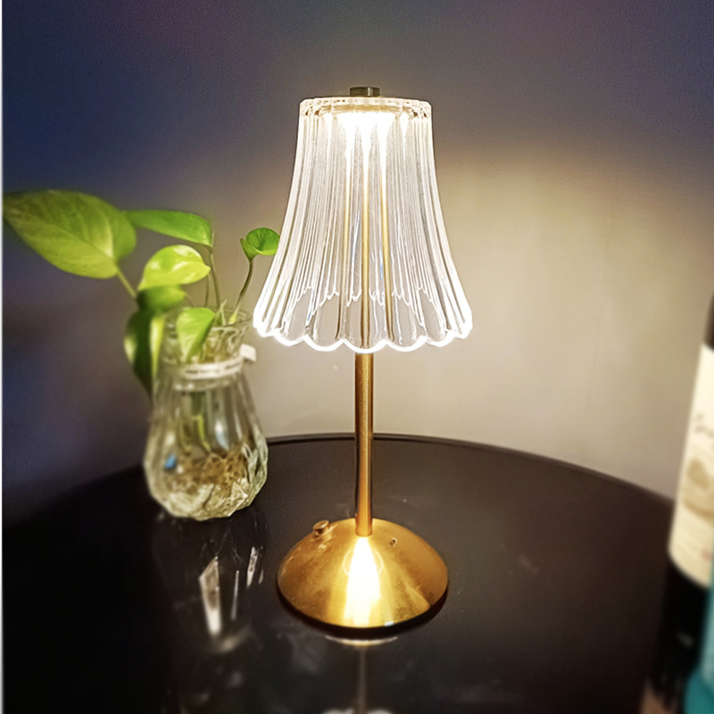 Bedroom Bedside Lamp  Retro Reading Table Light Rechargeable Cordless Battery for Learning Touch Desk Lighting Table Lamp