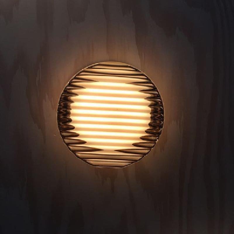 2025 New Design Modern Round Acrylic Wall Lamp Streamer Living Room Background LED Wall Light Luxury LED Wall Lamp