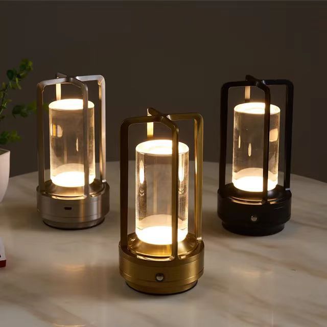 Nordic Hotel  Dimmable Lampada Cordless LED Restaurant Rechargeable  Battery Wholesale Home Decor Table Lamp Desk Light