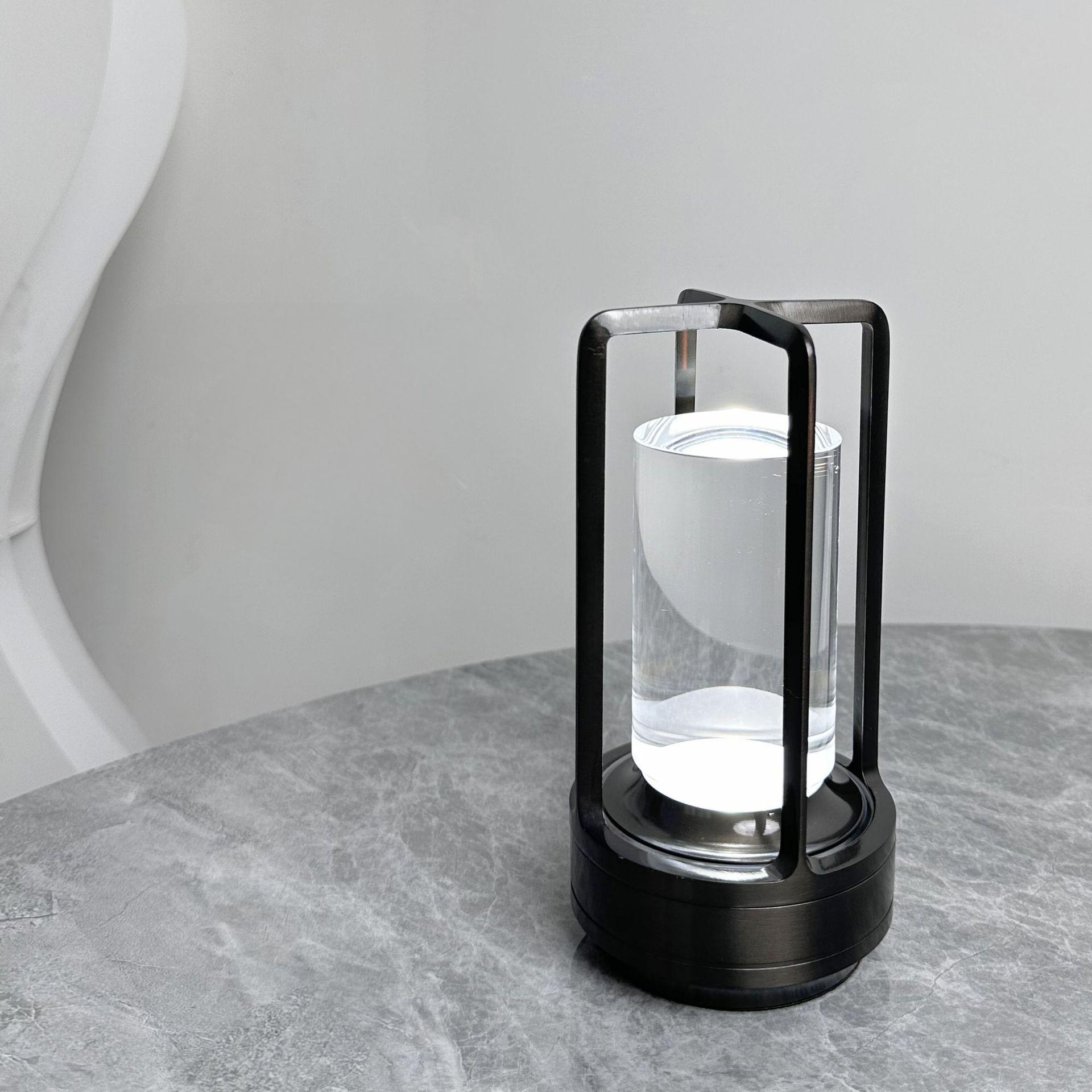 Modern Rechargeable Aluminum Hotel bar Living Room Reading Decoration Led Charger Wireless Control Led Night Light Desk Lamp