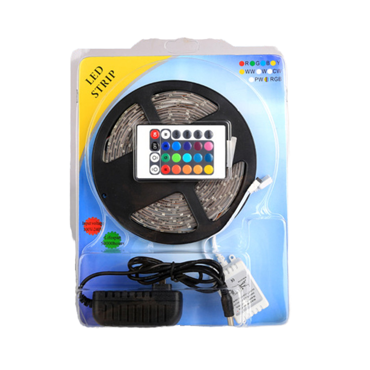 Intelligent Infrared Remote Control Outdoor Waterproof Decoration Atmosphere Lighting LED Low-voltage 2835 5050 RGB Strip Light