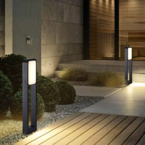 Waterproof Garden Light Landscape Pathway Highlight Modern Luxury LED Bollard Post Light Outdoor LED Lawn Light