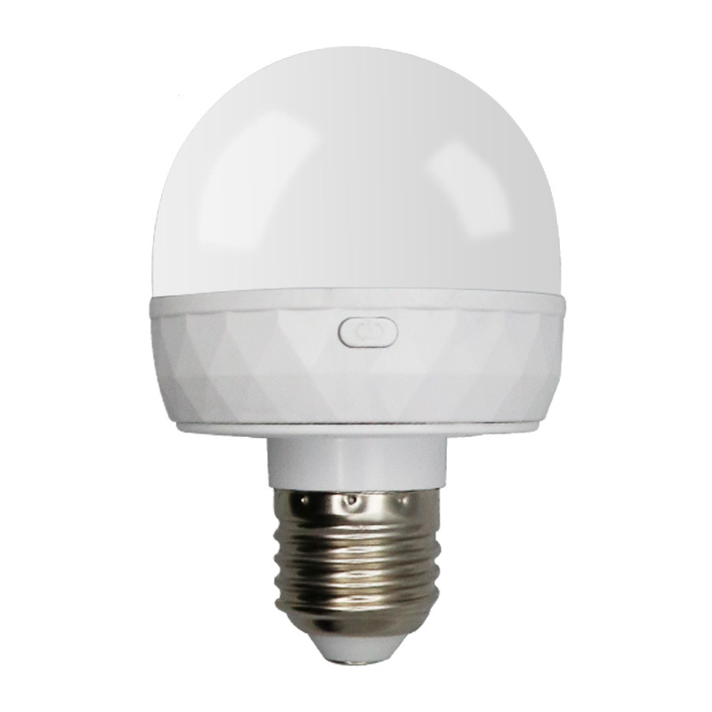 Smart RGB Rechargeable LED Light Bulb Detachable Magnetic Night Light E27 Base Home Lighting Accessories Plastic Body DC Power