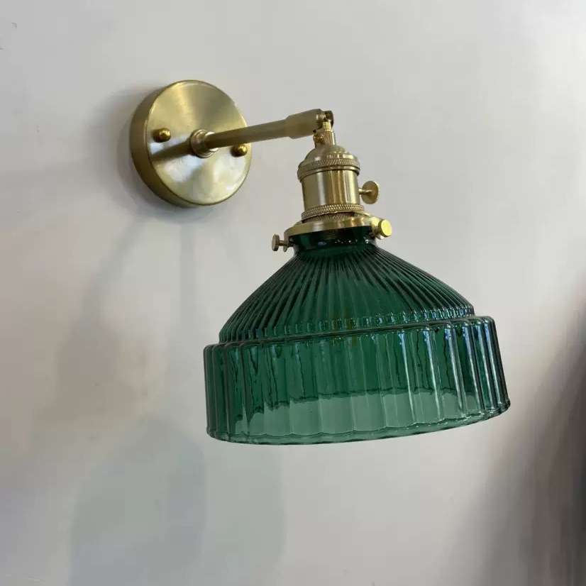 Nordic Postmodern Bedroom Bedside Glass Wall Lamp Creative and Unique Lighting for Living Room Study Entryway Background Walls