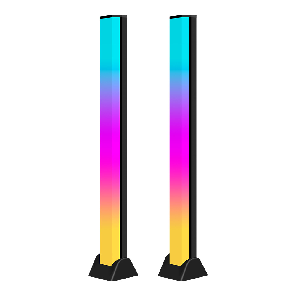 RGB Pickup Light Music Rhythm Lights Upgraded USB Rechargeable Model Christmas Decoration Desktop RGB Light Bar Music Rhythm