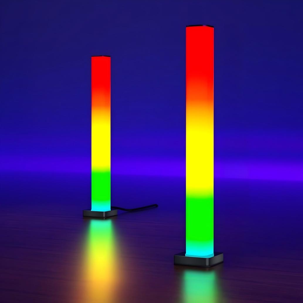 RGBIC Music Rhythm Pickup Lights Bar USB Tuya App Control Desktop Colorful Mirror Strip Light Ambient Night Lamp For Gaming Room