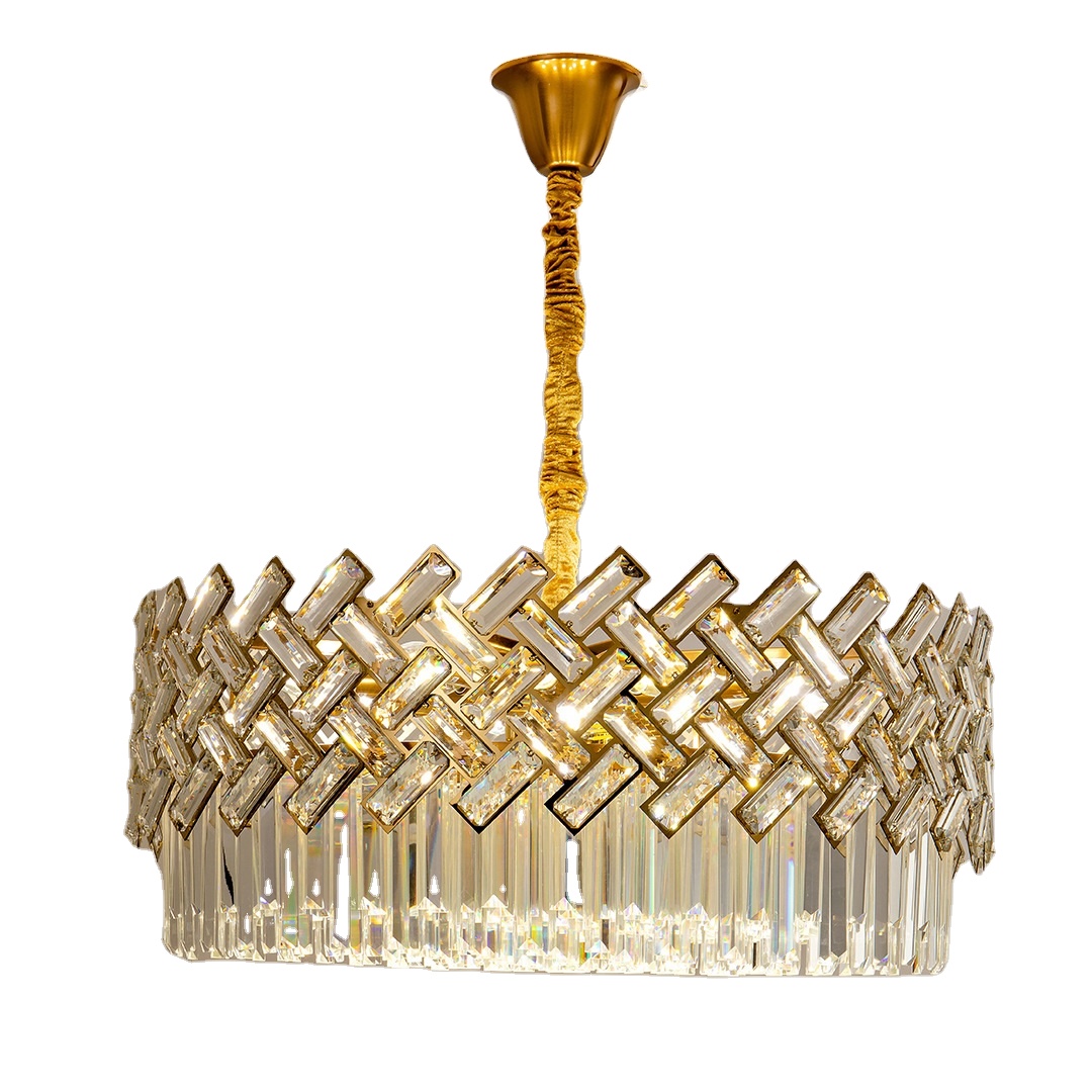 Post Modern Minimalist Dining Room Lamp Designer Model Room Lighting Villa  Single Head Crystal Chandelier