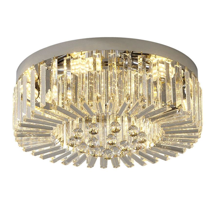 LED Ceiling Light Crystal Chandelier Living Room Bedroom Pendant Light 3-Colors