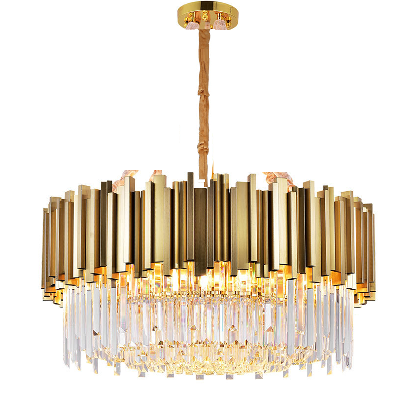 Dia 50cm Modern Flush Mount Crystal  Circular Ring Shaped Chandelier