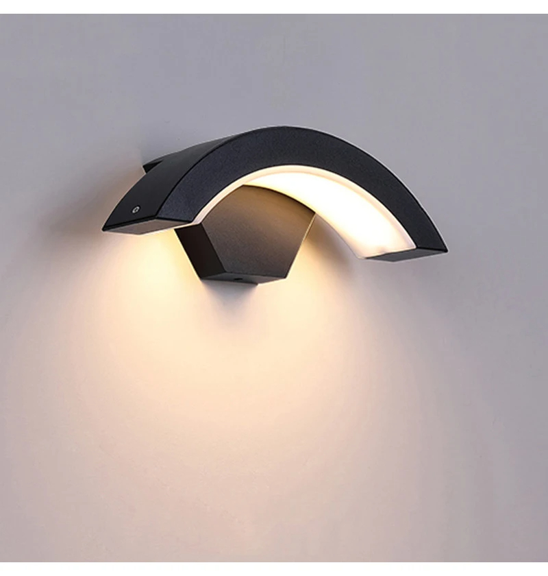 Led Outdoor Wall Light With Motion Sensor Ip65 Waterproof Aluminum for Garden Patio Porch Garage 18w 3500k Warm White