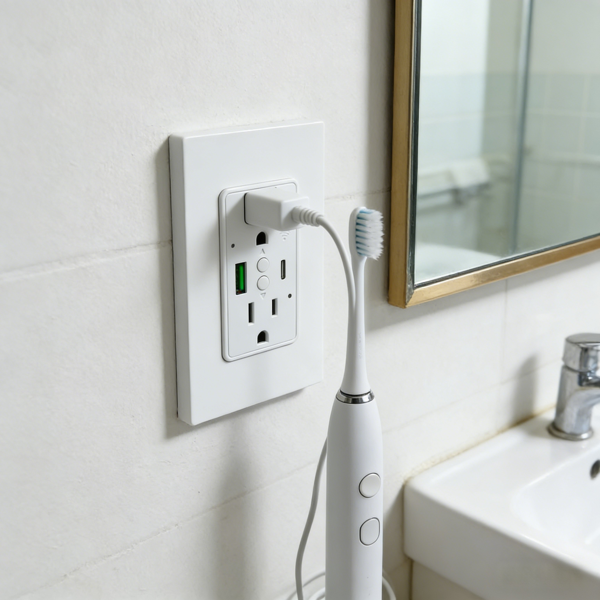 Us Smart Wall Socket Pd20W Wifi Enabled App Remote for Home Office Hotel Bedroom Durable Multi Functional Power Outlet