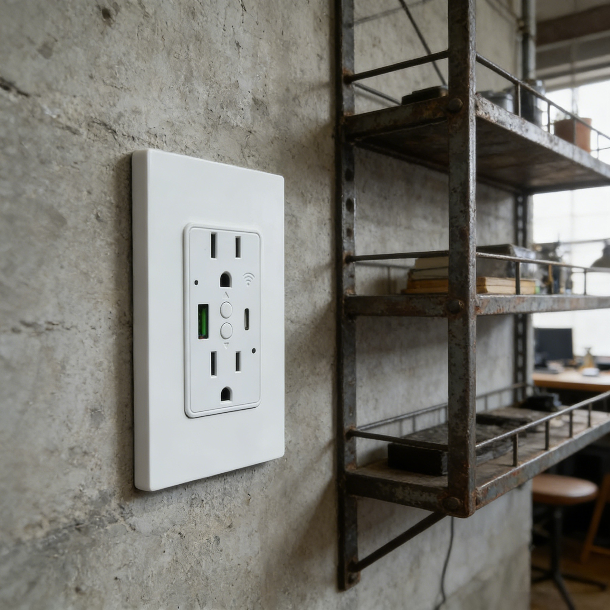 Smart Wifi Wall Socket Pd20W Usb C Fast Charging for Us Home Hotel Office Bedroom Living Room Smart Home Automation