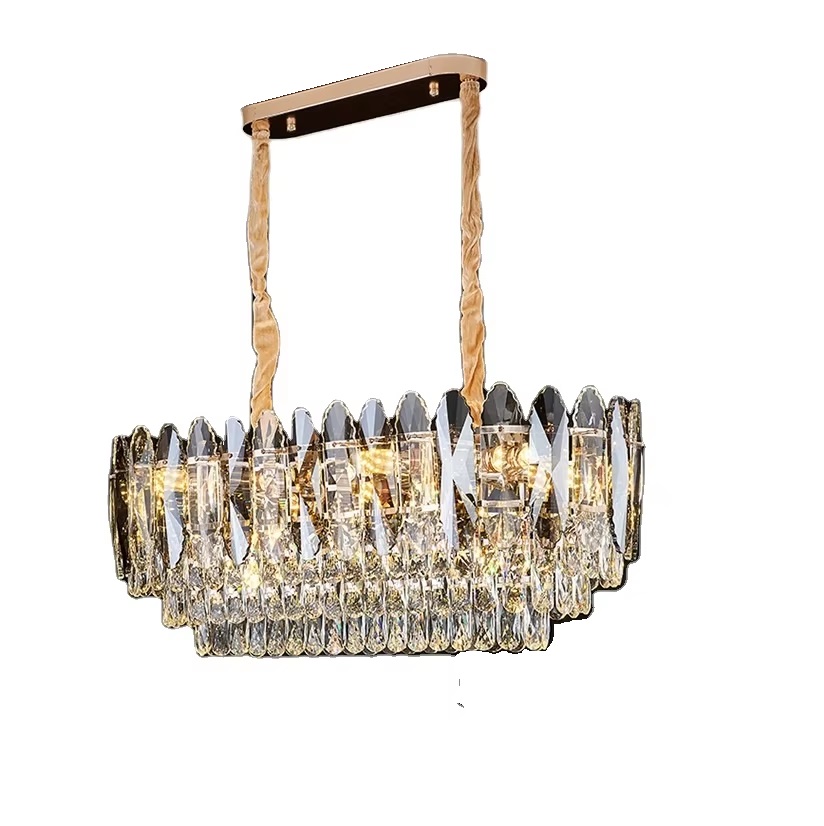 Gold Round  16 Lights  Mid Century Industrial  Gold Metal K9 Crystal Light Fixture Luxury Chandelier