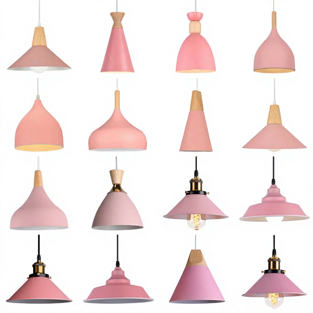Nordic Pendant Lights Modern Chandelier LED E27 Minimalist Ceiling Lamps Hanging Luxury Creative Cafe Single Head Bar Pink Metal