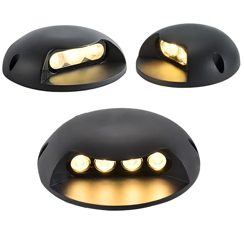 Outdoor IP67 LED Step Lights DC12V Wired Low Voltage Waterproof Deck Stair Landscape Lighting for Path Patio Garden Backyard