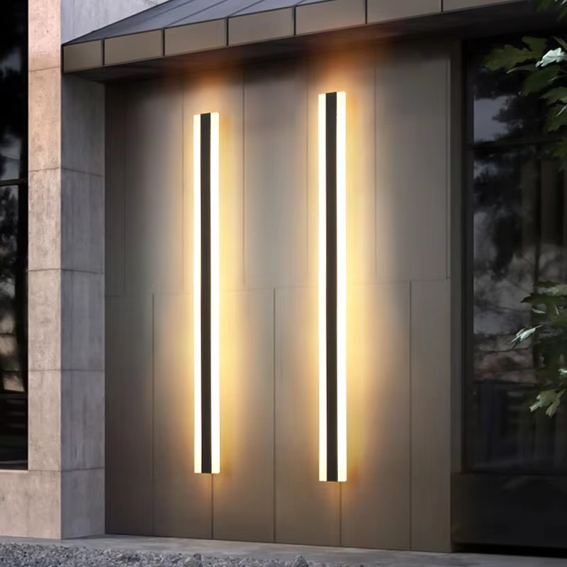 Waterproof Modern Nordic LED Linear Light IP65 Strip Fixture for Wall Ceiling Living Room Bedroom Hallway Home Interior Lighting