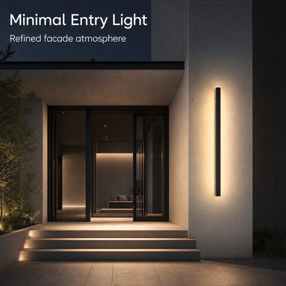 Nordic Modern LED Strip Wall Light IP65 Waterproof Linear Fixture for Home Wall Ceiling Bedroom Living Room Hallway Decor