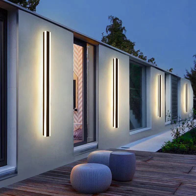 IP65 Waterproof Modern Nordic LED Linear Strip Lamp for Bedroom Hallway Decoration Living Room Wall Ceiling Home Lighting