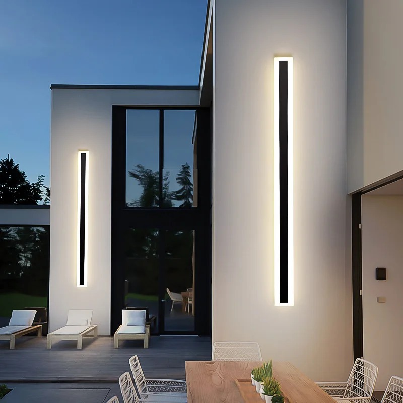 Waterproof IP65 Nordic LED Strip Light Modern Linear Lamp for Hallway Bedroom Living Room Wall Ceiling Home Decoration Lighting