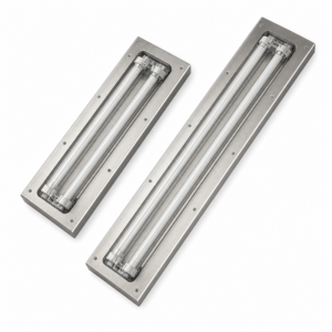 Tri-proof Light Anti Explosion 2x36w 2x18w 4ft 2ft Fluorescent Led Tube Light Fixture Self Clean Front Access