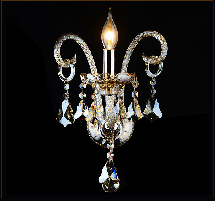 New Designs Indoor Crystal Antique Candle Wall Lamp
