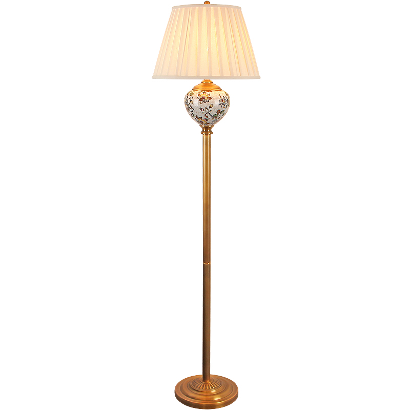 Modern Wholesale Standing Lamp Floor Lighting Copper Ceramic Floor Lamps for Living Room