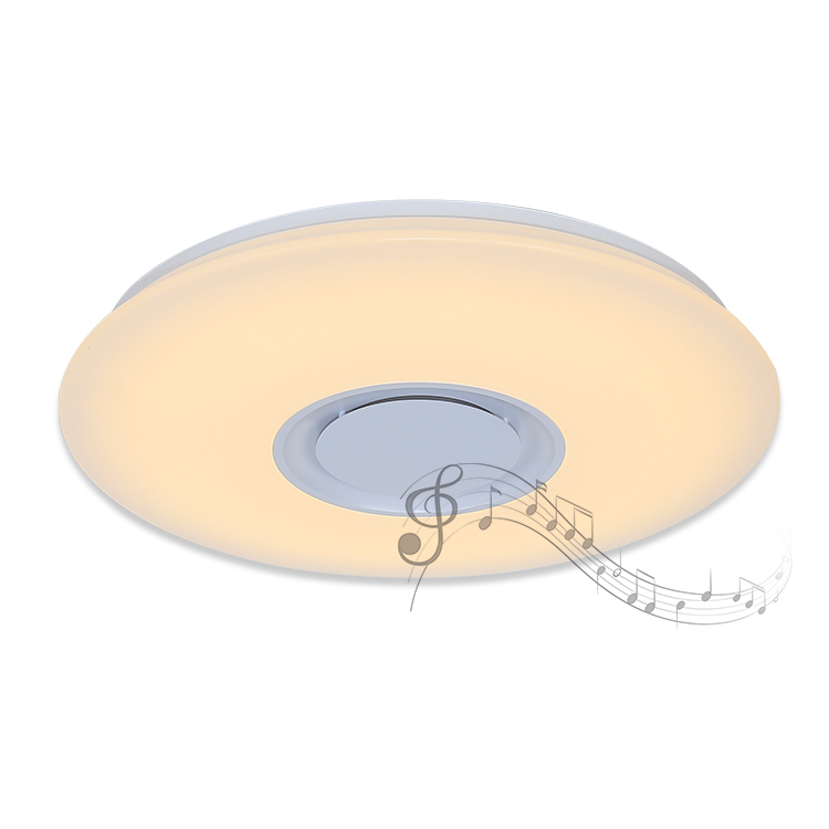 Modern 24W/36W LED Ceiling Light Music Speaker Lamp Remote APP Control